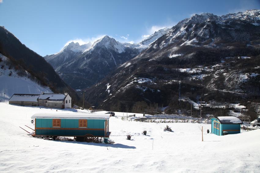 فندق Roulottes Montagne Pyrenees لوز سانت سوفير المظهر الخارجي الصورة